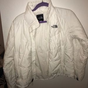 white north face jacket